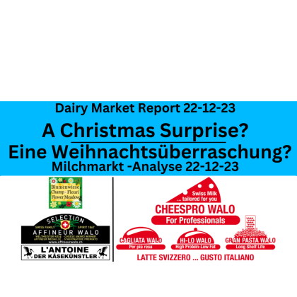 Milchmarkt Markt-Analyse 22-12-23, Dairy Market Analysis 22-12-23